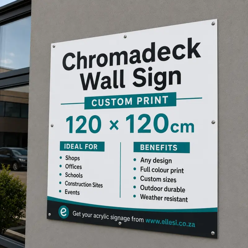 Chromadeck Wall Sign 120 × 120cm Chromadeck Wall Sign 120 × 120cm