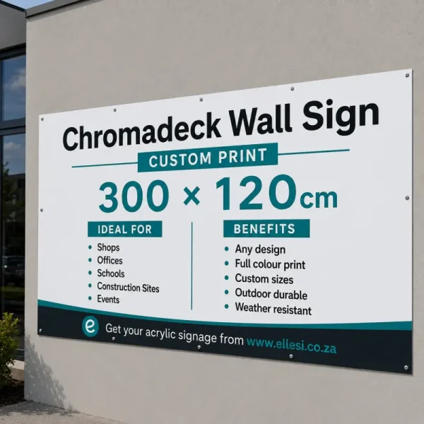 Chromadeck Wall Sign 300 × 120cm