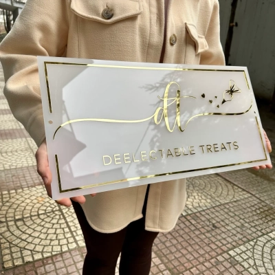 Acrylic Sign Frosted Base