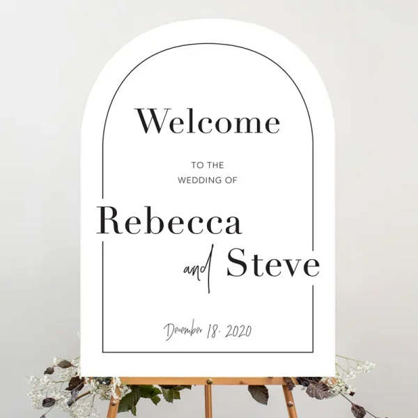 Arch Framed Wedding Sign