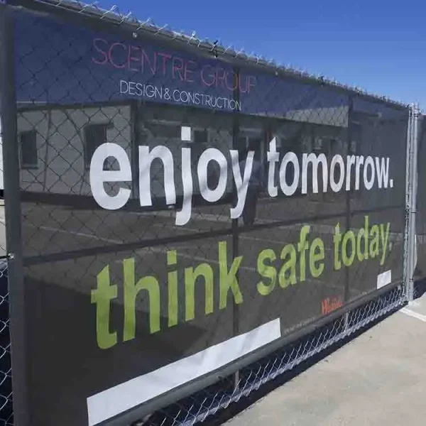 Custom Fence Wrap Banner