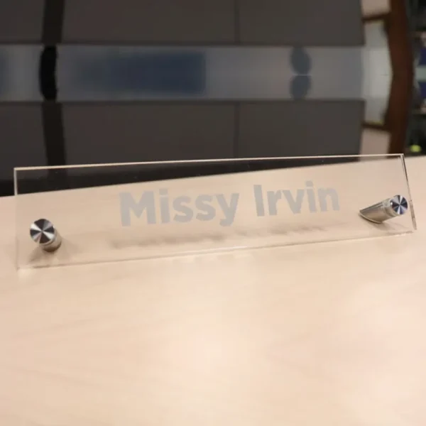 Acrylic Desk Name Plate