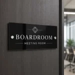 Acrylic Office Door Name Plate