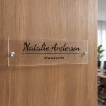Acrylic Office Door Name Plate