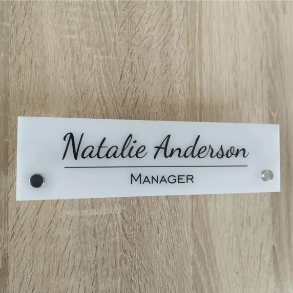 Acrylic Office Door Name Plate