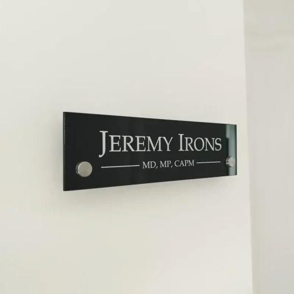 Acrylic Office Door Name Plate
