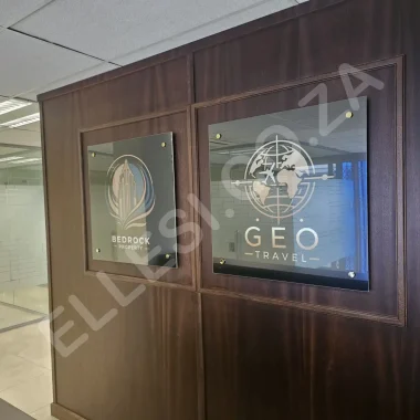 Bedrock acrylic sign 1