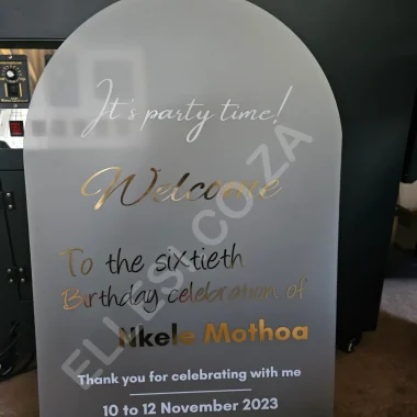 Frosted acrylic with cutout letters 2