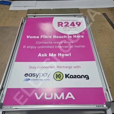 VUMA A-Frame Sign 3