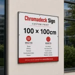 Chromadeck Sign with Frame