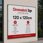 Chromadeck Sign with Frame