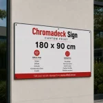 Chromadeck Sign with Frame