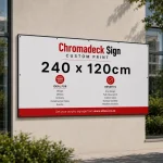 Chromadeck Sign with Frame