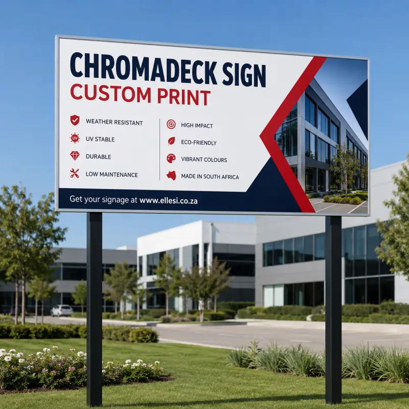 Chromadeck Sign with Frame Chromadeck Sign with Frame